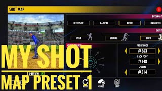 REAL CRICKET 22"  MY SHOTMAP PRESET -1  FOR BRUTE 🙂 || #realcricket22 #gaming