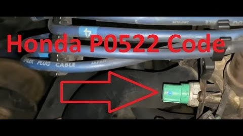 Causes and Fixes Honda P0522 Code: EOP Sensor Circuit Low Voltage