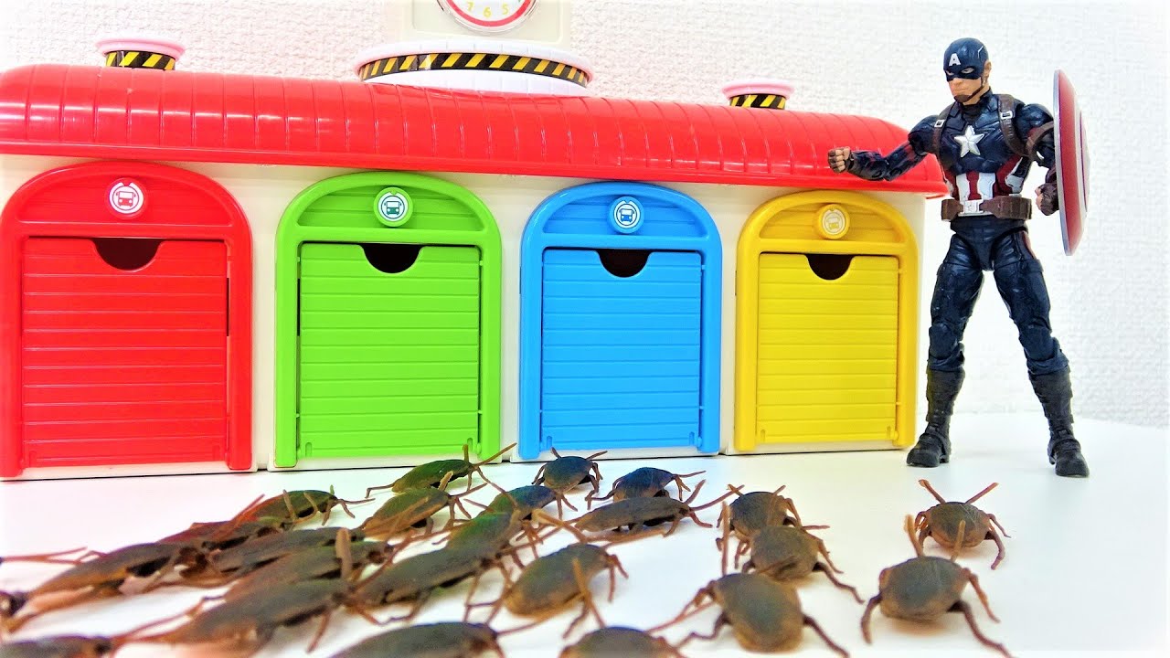 Captain Insect Captain America and Insect Monster Toys - YouTube
