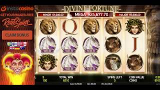 InstaCasino - NetEnt Divine Fortune slot Mega Win!