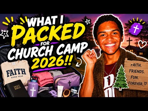 🎒 What I Packed for Church Camp 2026!! ⛺️📖