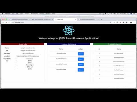 React frontend for jBPM Business Applications - Demo