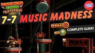 Donkey Kong Country Returns HD | 7-7 Music Madness | 100% Guide (KONG Letters & Puzzle Pieces) Donkey Kong Country Returns HD | 7-7 Music Madness | 100% Guide (KONG Letters & Puzzle Pieces)