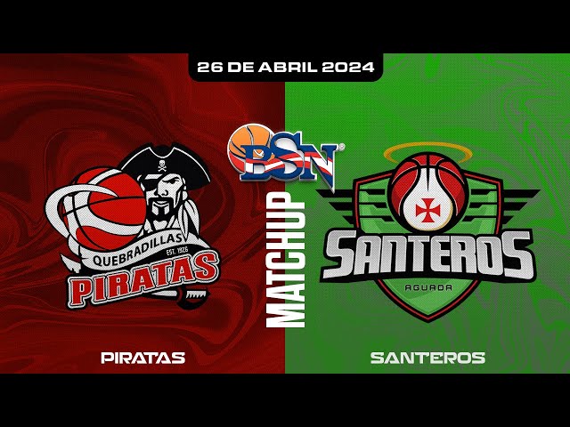 Piratas de Quebradillas vs. Santeros de Aguada - BSN2024