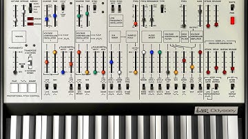 Korg Odyssei REV1 Add On Skin and Sounds IAP Demo for iPad