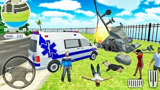 Roof Jumping Ambulance Simulator - Android Gameplay screenshot 2