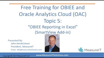 Part 5:  OBIEE Using Smartview Addin for Oracle BI