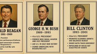 All U.s. Presidents 1789Present Timeline Of Power