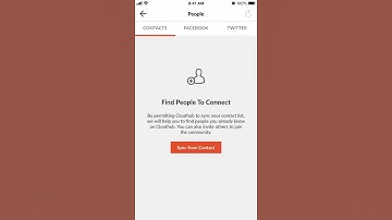 How to add people from Facebook or Twitter in Clouthub?