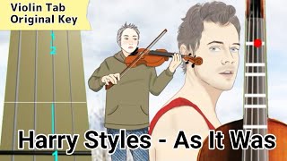 Harry Styles - As It Was Violin Tab