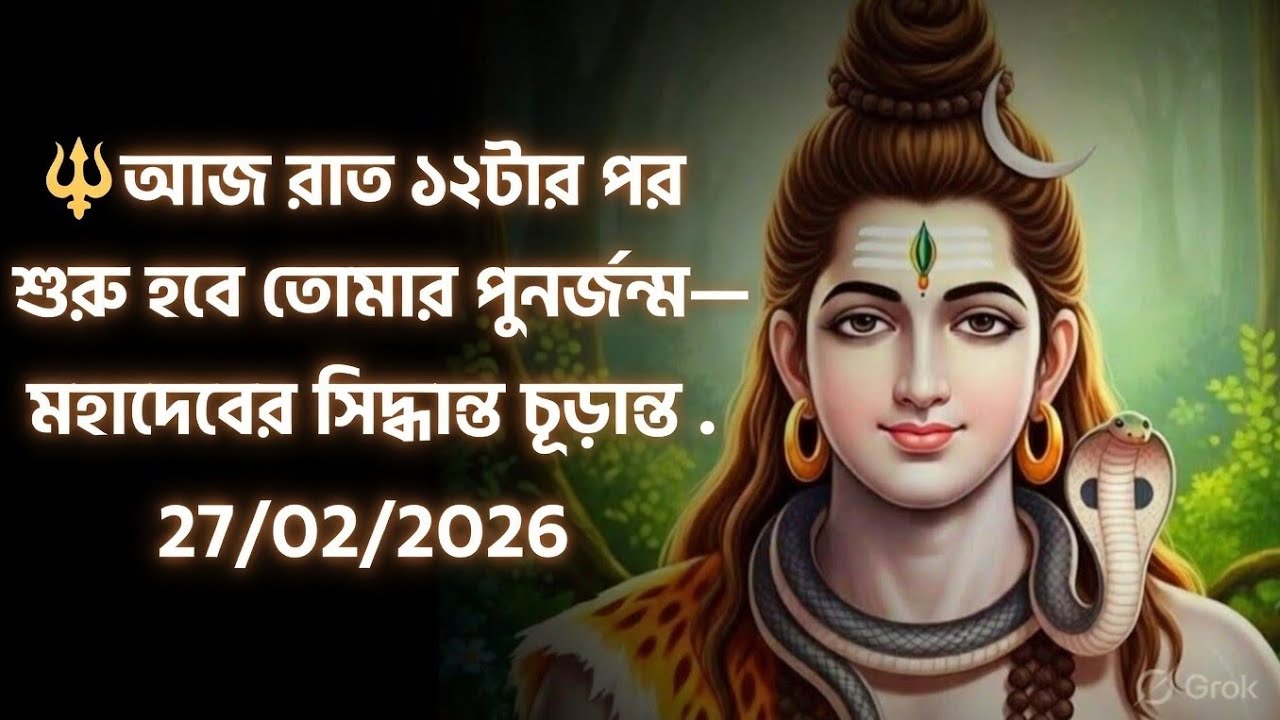 ৮৮৮ 🕉️🔱 আজ রাত ১২টার পর শুরু হবে তোমার পুনর্জন্ম—মহাদেবের সিদ্ধান্ত চূড়ান্ত....!#shivshakti