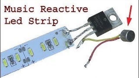 Make music reactive Led lights using mosfet, sensitive sound detector