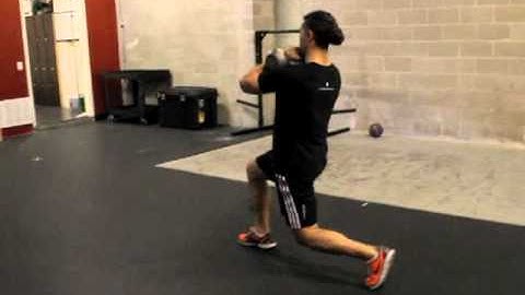 Exercise Index Kettlebell Front Walking Lunges | Best gym in Brooklyn