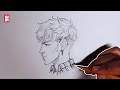 How to Draw Anime Face PROFILE SIDE VIEW | Manga Drawing Tutorial