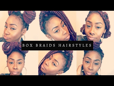 Very Easy Jumbo Braids Hairstyles How To Style Box Braids Iamtravia