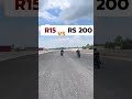 R15 Vs RS 200 . . . #rs200  #r15 #