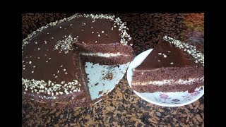 كيك بالشكولاطة و الكريما بدون غلوتين Cake au chocolat et crème sans gluten / chocolate cake