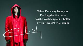 Billie Eilish - Happier Than Ever (Lyrics)