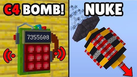 11+ Secret Working Bombs in Minecraft!