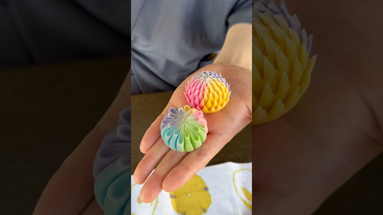 Watch this Japanese craftsman make the most beautiful dessert 🇯🇵 #japanesefood #dessert