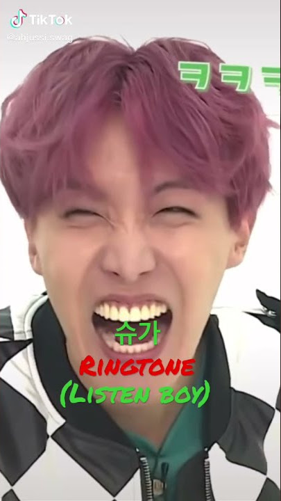 [SUGA] : Listen boy (Ringtone message)