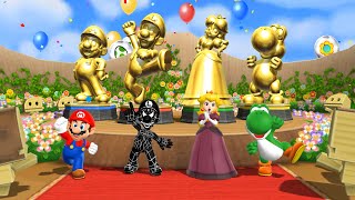 Mario Party 9 Step It Up - Mario Vs Luigi Vs Peach Vs Yoshi (Master Difficulty)