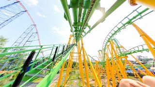 Riddler Revenge at Six Flags New England FULL POV Net Worth