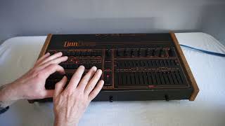Linn Drum - ultra rare 80ties drum machine -programming on the fly