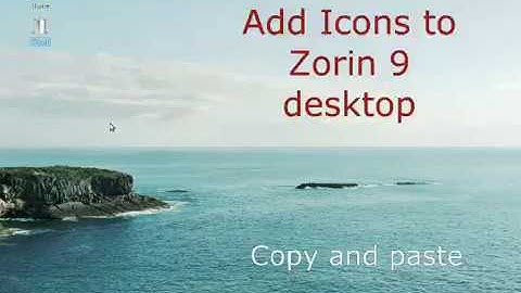 Zorin Icons, on desktop