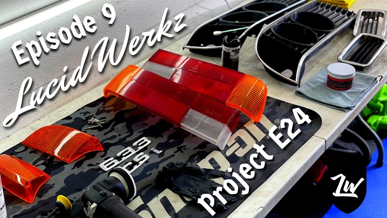 Project E24 - BMW 633csi - Ep.9 - Quick Polish Restoration on Expensive Pieces of Plastic and Metal