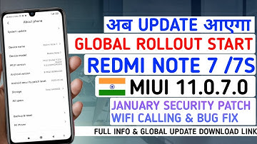 REDMI NOTE 7 / 7S UPDATE MIUI 11.0.7.0 | WI-FI CALLING | ANDROID 10 REDMI NOTE 7 MIUI 11 NEW UPDATE