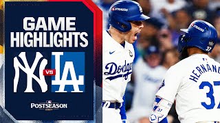 Thumbnail for Yankees vs. Dodgers World Series Game 2 Highlights (10/26/24) | MLB Highlights