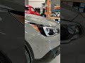 Using Vinyl Wrap To Make Fake Subaru Wilderness Outback Headlights #shorts