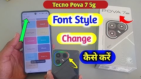 Tecno Pova 7 5g Font Style Setting//How to change font style in tecno pova 7 5g | Change Font