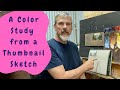 Painting color studies to develop your sense of color