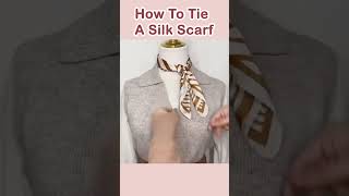 How to Tie a silk scarf #shorts