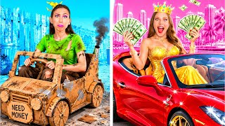 Reicher Student vs Broke Student | Erstaunliche Hacks und Tricks Fun Teen Challenge