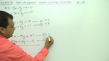 Class 10 (Ex 3B Q5) LE_in_2_Var (Book : R S Agarwal)