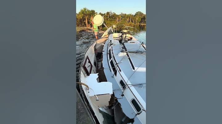 That’ll buff out.  Hurricane Milton aftermath #hurricanemilton #boatlife #marketplacedeal