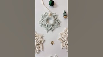 Easy DIY Macrame Star Tutorial, Handmade Ornaments #macrametutorial #macramecreation  #diyornaments