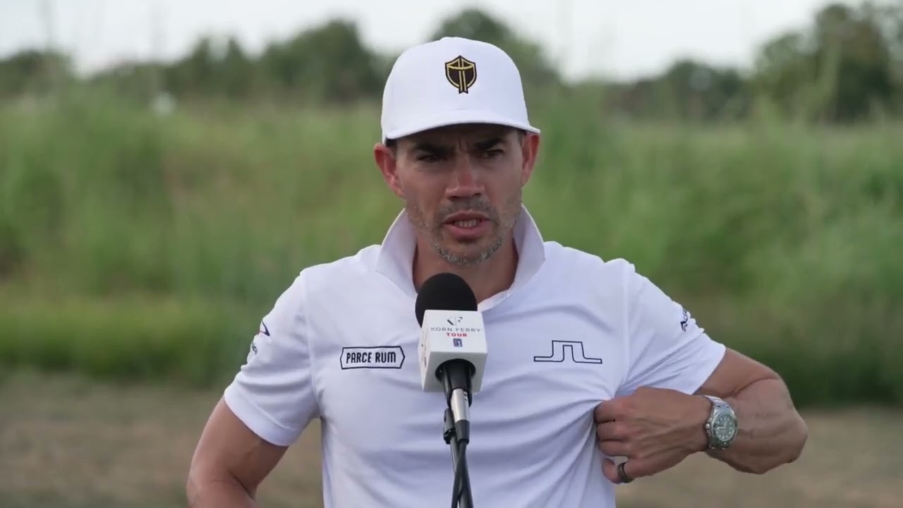 Camilo Villegas Friday Spanish Flash Interview 2022 Korn Ferry Tour Championship · Round 2