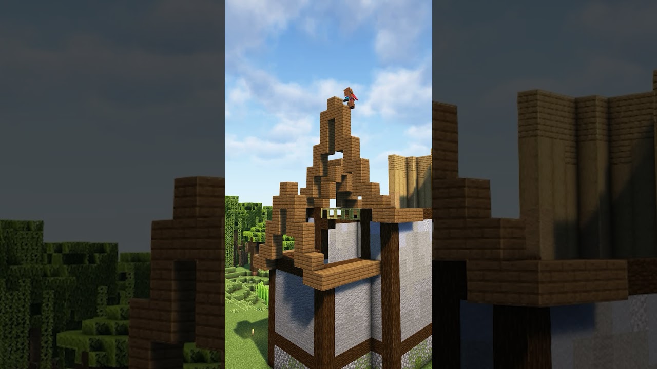 Minecraft Survival House Building Cinematic #shorts #minecrafthouse #minecraftsurvival