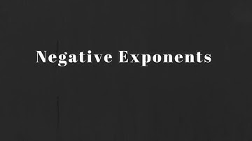 Math 10C:  Negative Exponents