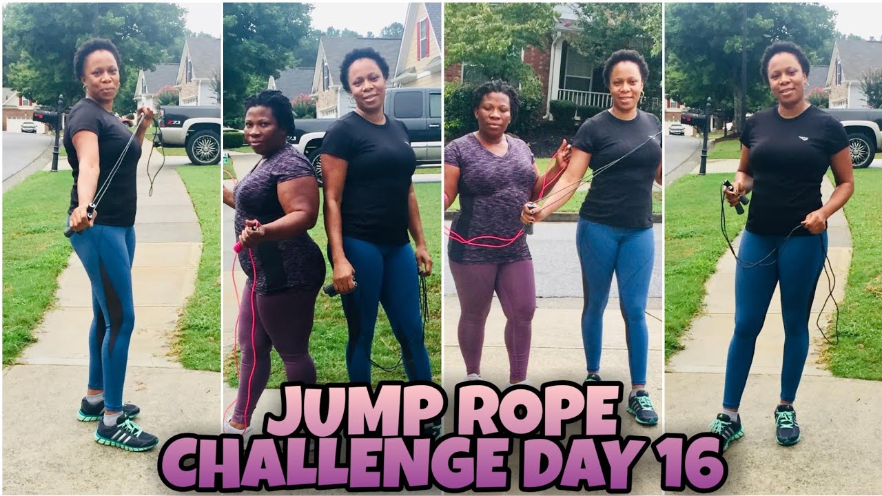 DAY 16 OF OUR JUMP ROPE CHALLENGE | LOSE WEIGHT FAST WITH JUMP ROPE
