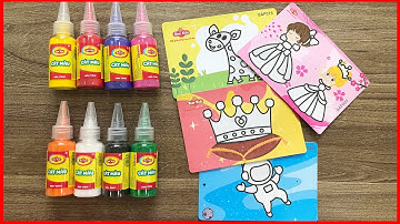 TÔ MÀU TRANH CÁT, 8 ỐNG CÁT MÀU VÀ 4 BỨC TRANH CÔNG CHÚA, LÂU ĐÀI... THƯƠNG HIỆU STAR KIDS