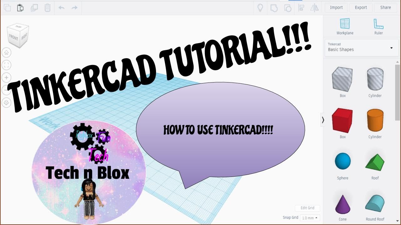 Tinkercad Tutorial How To Use Tinkercad Youtube - 3d design roblox tinkercad
