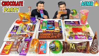 ASMR MUKBANG CHOCOLATE PARTY | EATING MAGNUM,DAIRYMILK SILK OREO,CORNETTO,DARK CHOCOLATE,MUNCH,PERK