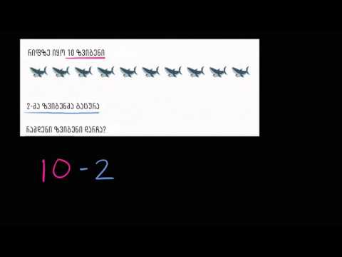 ამოცანები ათის ფარგლებში გამოკლებაზე