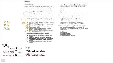 June 2007 LSAT Logic Game 2 Question 6
