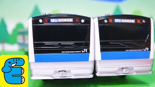 Plarail Upgrade Series E233 Keihin-Tohoku Line Commuter Train [English Subs]